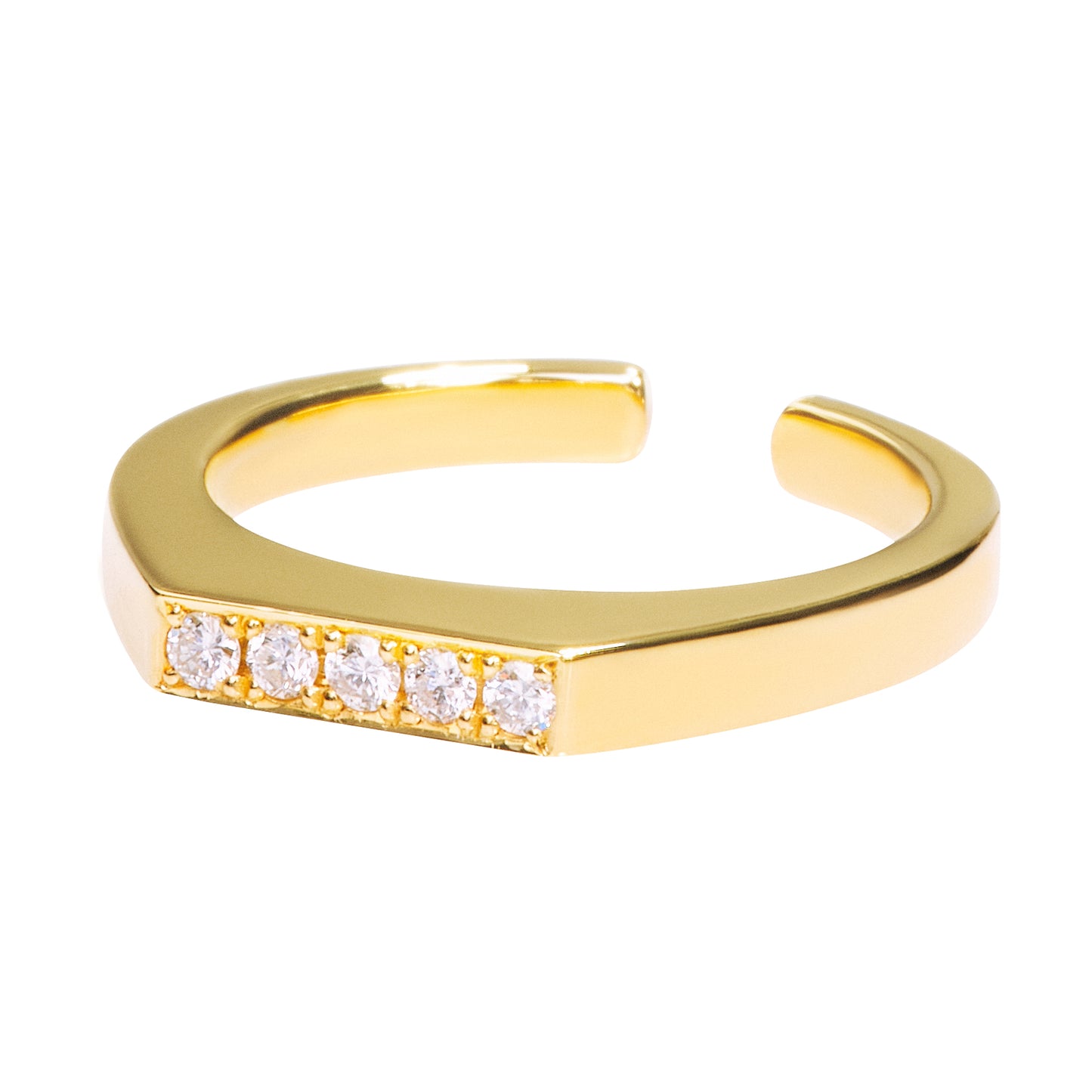 OLIVIA DIAMOND RING AND EARCUFF